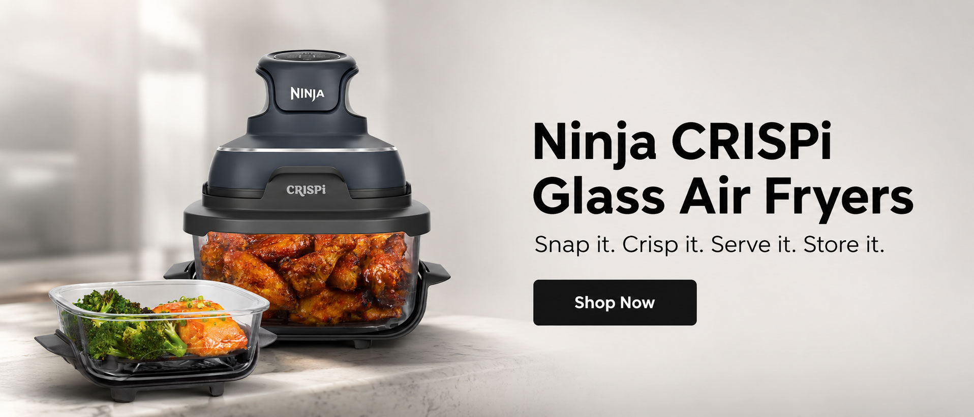 Ninja CRISPi glass air fryer collection
